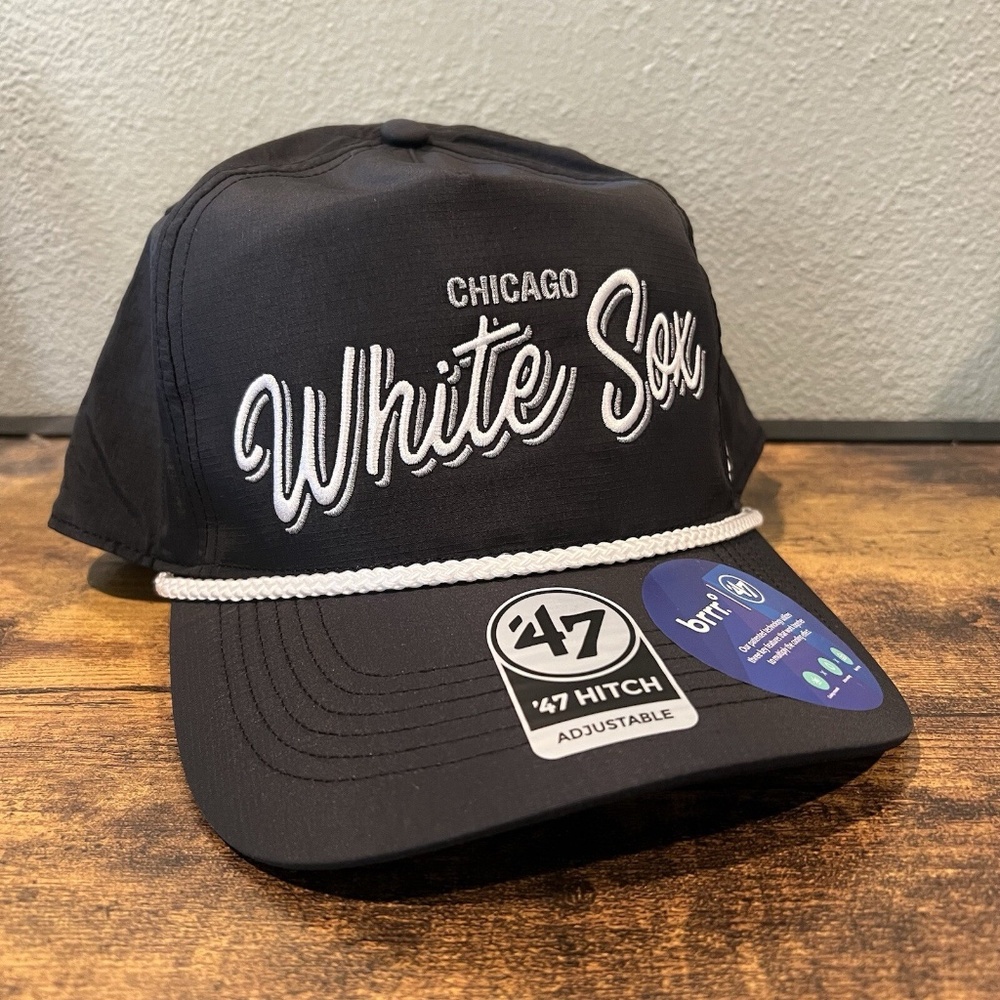 Chicago White Sox ‘47 Brand Brrr Hat Adjustable Strapback Cap Black MLB